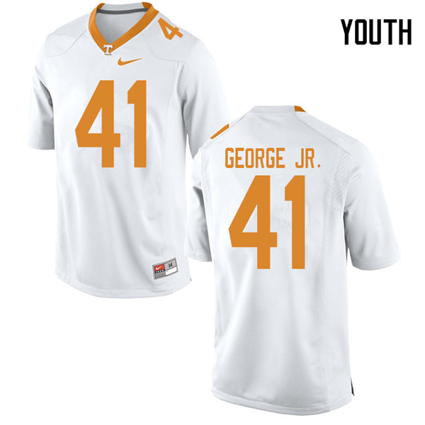 Youth #41 Kenneth George Jr. Tennessee Volunteers College Football Jerseys Sale-White